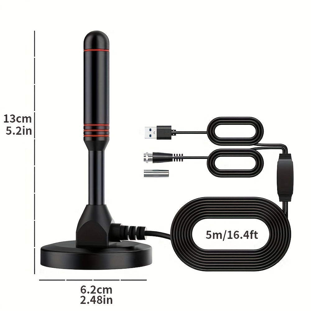 2025 Ultra HD Smart TV Antenna with Magnetic Base - 4K/1080P Digital HDTV| Compatible with Smart TVs | No Monthly Subscription Fees | Design with Magnetic Stand, Antenna For Smart TV