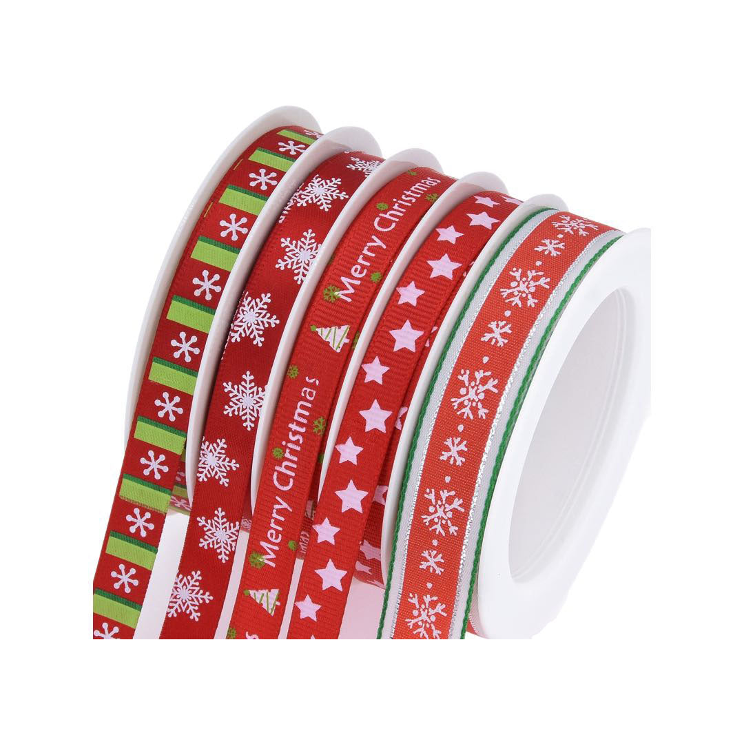 Fowod Christmas Ribbon best for Gift Wraping, Christmas Celebration Decoration (Red)