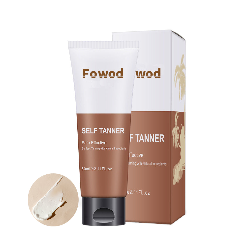 Fowod Self Tanners - Get a Perfect Gradual Tan with Our Sunless Tanning Lotions, Non-Toxic and Buildable Formula for a Golden Glow on Body and Face (2.11 FL Oz / 60ML)