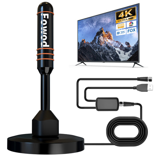 TV Antenna for Smart TV, Remote Reception High Definition Digital Antenna With Amplifier Signal Booster, Support 4K 1080P Local Channels