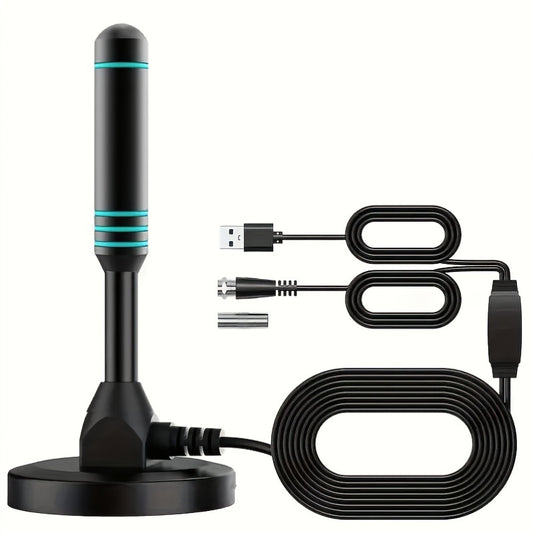 Indoor TV Antenna, Maximum Range -360° Signal Reception, Indoor/outdoor Use Supports 4K Ultra-high Definition And 1080P