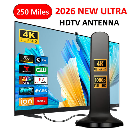 2026 Ultra High Definition TV Antenna for Free TV Channels, Support HDTV in 4K And 1080P