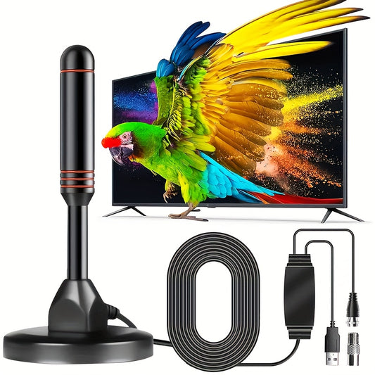 2025 Ultra HD Smart TV Antenna with Magnetic Base -  4K/1080P Digital HDTV| Compatible with Smart TVs | No Monthly Subscription Fees | Design with Magnetic Stand, Antenna For Smart TV