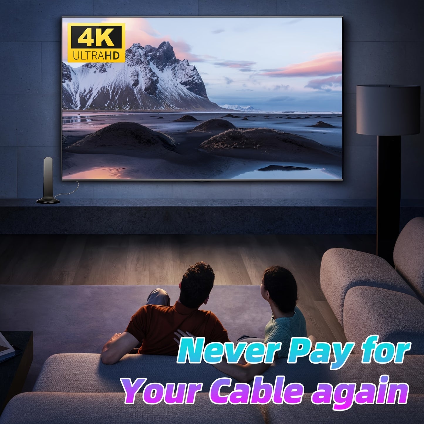 2026 Ultra High Definition TV Antenna for Free TV Channels, Support HDTV in 4K And 1080P