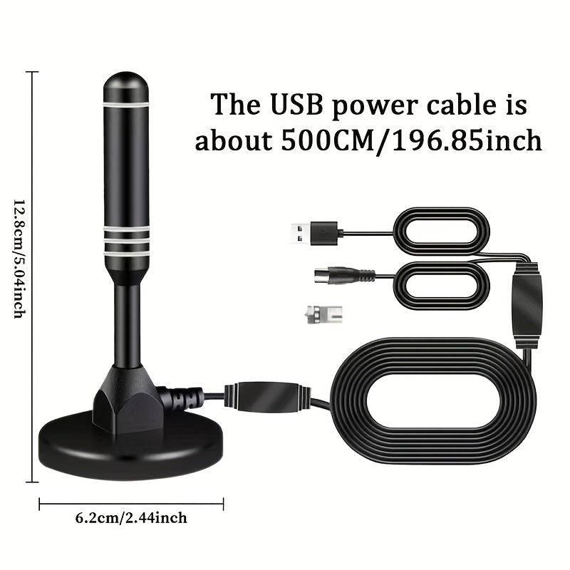 2026 Indoor HD TV Antenna - 1080P, 4K Multi-Directional Reception Range Up To 300+ Miles