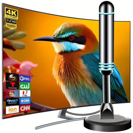 2025 Ultra HD Smart TV Antenna with Magnetic Base -  4K/1080P Digital HDTV| Compatible with Smart TVs | No Monthly Subscription Fees | Design with Magnetic Stand, Antenna For Smart TV