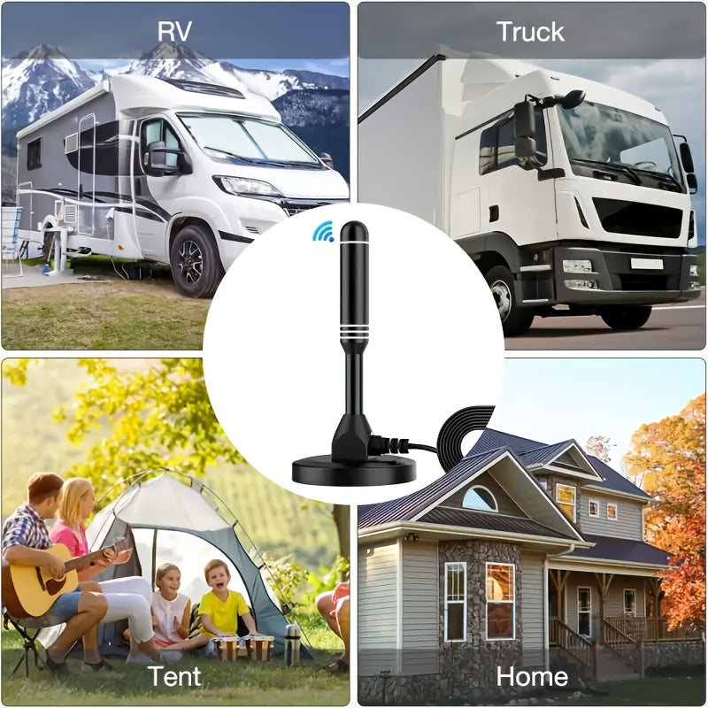 2026 Indoor HD TV Antenna - 1080P, 4K Multi-Directional Reception Range Up To 300+ Miles
