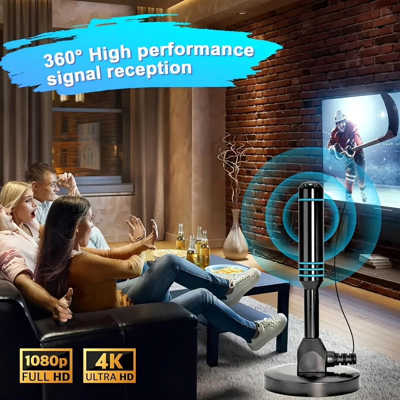 2025 Ultra HD Smart TV Antenna with Magnetic Base -  4K/1080P Digital HDTV| Compatible with Smart TVs | No Monthly Subscription Fees | Design with Magnetic Stand, Antenna For Smart TV