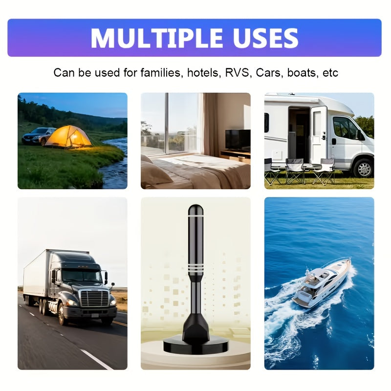 2026 Indoor HD TV Antenna - 1080P, 4K Multi-Directional Reception Range Up To 300+ Miles