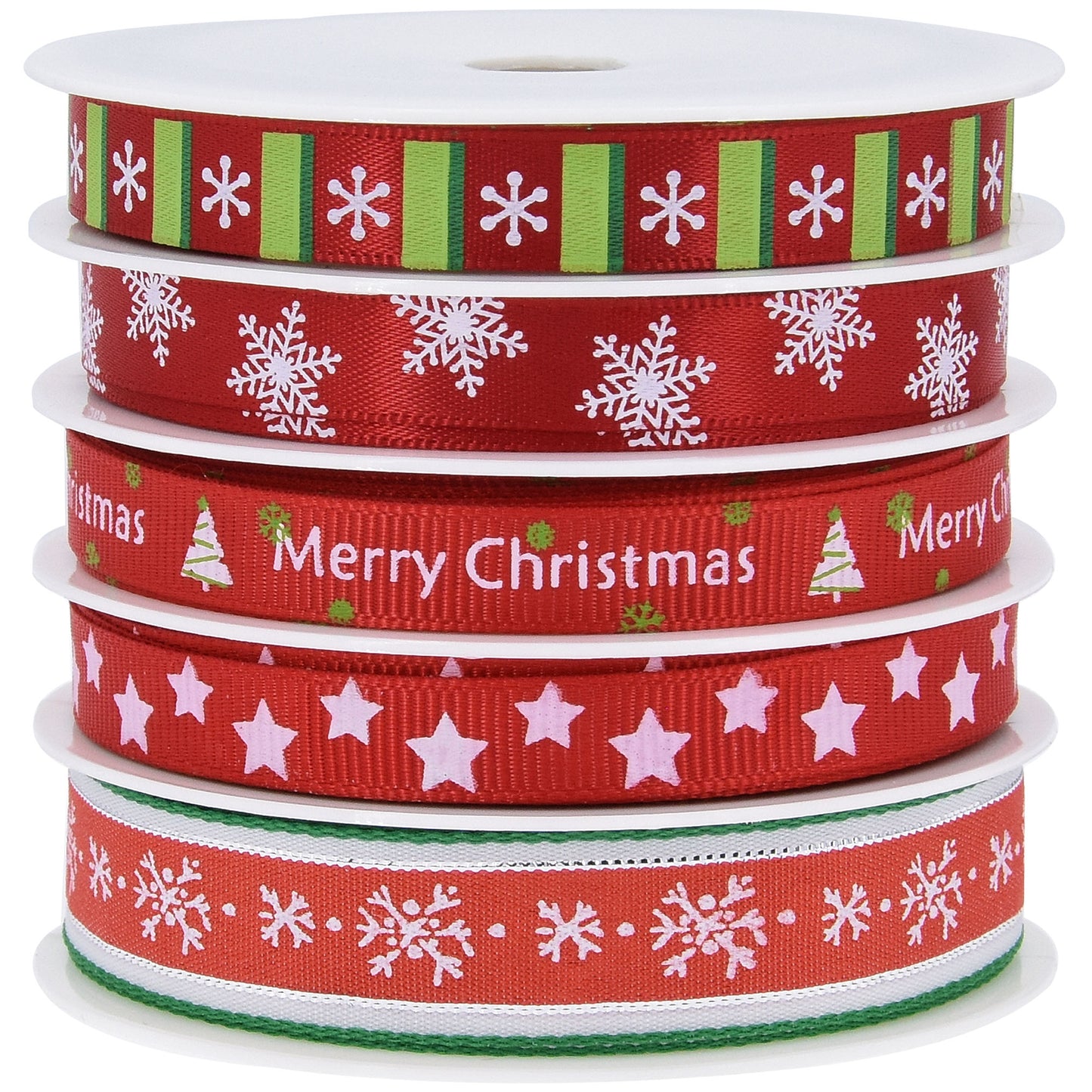 Fowod Christmas Ribbon best for Gift Wraping, Christmas Celebration Decoration (Red)