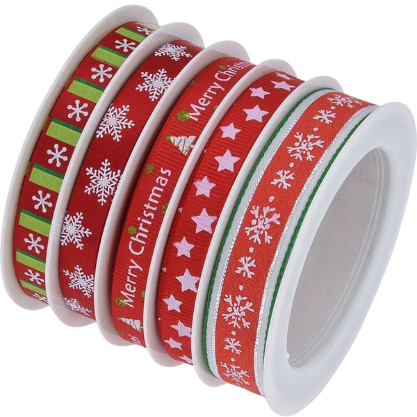 Fowod Christmas Ribbon best for Gift Wraping, Christmas Celebration Decoration (Red)